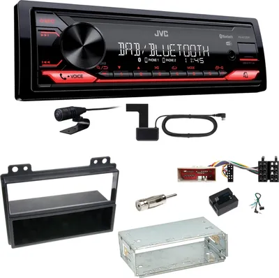 Produktbild von JVC KD-X272DBT Digitalradio Bluetooth USB FLAC Einbauset für Ford Fusion Fiesta