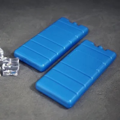 Immagine prodotto di Ibenzoa® Set da 8 elementi refrigeranti, colore blu – fino a 12 ore di refrigerazione, dimensioni 7,5×16,5×2 cm, 200 g per pezzo, gel sigillato e sicuro per alimenti, ideale per borse termiche e contenitori refrigeranti