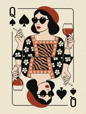 Image de Peinture par numéros - La reine 30 x 40 cm - Ideyka