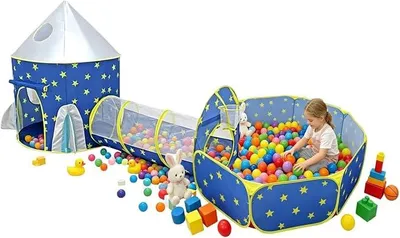 Imagen del producto de Tienda de juegos Silecomplaza con túnel, plegable