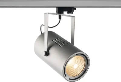 Productafbeelding van SLV 3-fase LED-spots, Euro Spot Track, zilver/grijs, 61W, 5500lm, 930, 3000K, CRI >90, 12°, met 3P-adapter