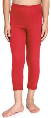 Image de Leggings 3/4 en coton pour fille Merry Style MS10-226 (rouge, 122 cm)