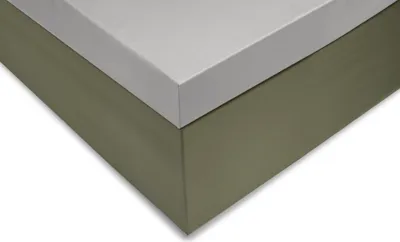 Productafbeelding van Satineer spreihoes met toplaag, 180x210-220+12 cm. Kleur: Asgrijs
