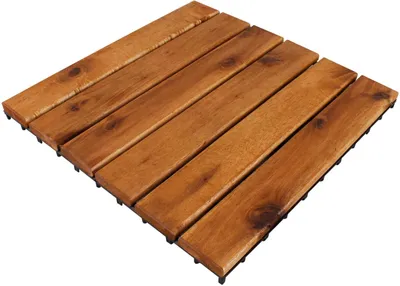 Produktbild von Linder Exclusiv Set Akazie Holzfliesen, Akazien-Terrassenfliesen 30x30 cm 11er Set