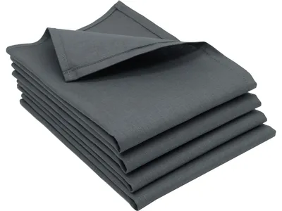 Produktbild von 4er Set Geschirrtücher, Küchentücher, 50x70 cm, Halbleinen, grau, Gastronomiequalität