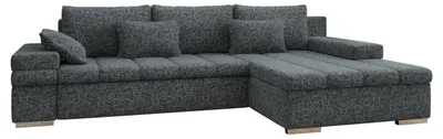 Produktbild von MIRJAN24 Ecksofa Bangkok, Stilvoll L-Form Sofa mit Schlaffunktion und Bettkasten, Wohnlandschaft (Seite: Rechts, Bella 20)