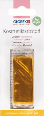Produktbild von GLOREX Kosmetikfarbstoff 25g gelb, Gelb, 25 g, 56 mm, 25 mm, 195 mm