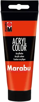 Zdjęcie produktu dla Marabu12010050006 Marabu Acrylfarbe Acryl Color, 100 ml, zinnoberrot 006