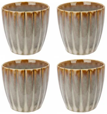 Productafbeelding van Cosy & Trendy Koffiekopjes - Astera Pearl Beige - 240 ml - 4 Stuks