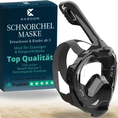 Produktbild von Khroom Schnorchelmaske für Erwachsene Seaview Y, CO2 sicher, S