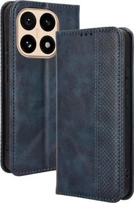Produktbild von Xiaomi 15T Hülle - Coverup Vintage Style Klapphülle - Blau