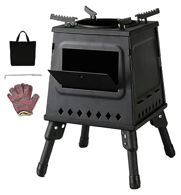 Produktbild von Tragbarer, zusammenklappbarer Holzofen für Camping