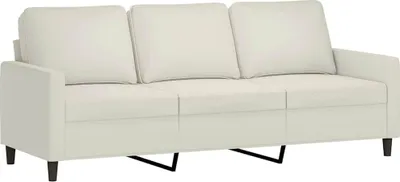 Produktbild von vidaXL 3-Sitzer-Sofa Creme 180 cm Samt