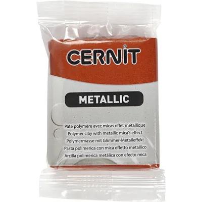 Produktbild von Cernit Polymer Clay Metallic Polymer-Ton Bronze 56 g