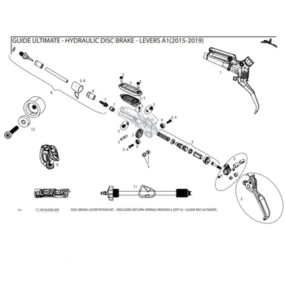 Produktbild von Sram Guide Rsc/ult G2 6 Units Black One Size