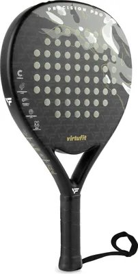 Produktbild von VirtuFit Precision Pro Padel-Schläger 365 g Carbon, EVA-Kern, Schwarz Gold