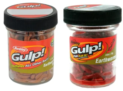 Produktbild von Berkley Gulp! Earthworm - 12 Gummiwürmer, Farbe:Brown