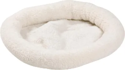 Produktbild von Flamingo Plüsch-Katzenbett in Schaffell-Optik, waschbar, 48x37x8 cm