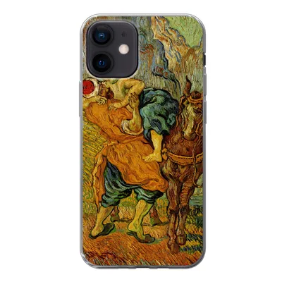 Produktbild von MuchoWow® Handyhülle Schutzhülle Hülle für iPhone 12 Der barmherzige Samariter - Vincent van Gogh Silikon Softcase Handy Hülle - Schutzhülle