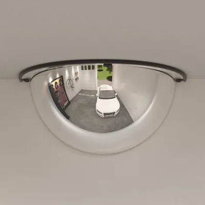 Immagine prodotto di The Living Store Specchio per il traffico 2 pz. Mezza cupola Ø40 cm in acrilico