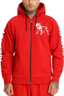 Produktbild von Amstaff Logo 2.0 Zip-Hoodie rot/weiß S