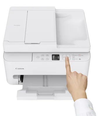 Zdjęcie produktu dla Canon PIXMA TS7550i, Atramentowa, Drukowanie w kolorze, 1200 x 1200 DPI, A4, Bezpośrednie drukowanie, Biały