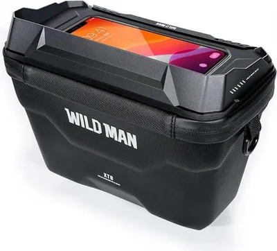 Produktbild von WILDMAN Reisetasche passend für Fahrradlenker mit Reißverschluss 3L (4"-7") XT8 schwarz