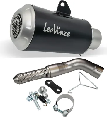 Produktbild von LeoVince Endschalldämpfer LV-10 Black Edition mit Zulassung, Edelstahl schwarz kompatibel mit Kawasaki Z 900 / A2 Bj. 2025 - 2026 E5+