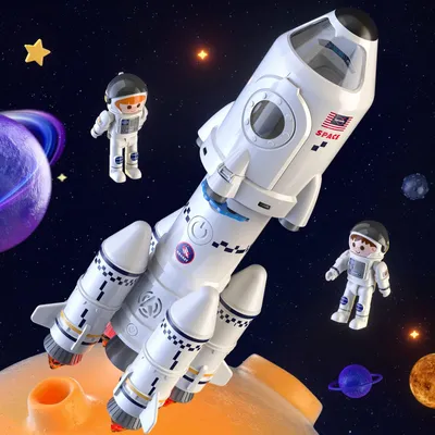 Produktbild von 5-in-1 Space Shuttle Rakete Spielzeug für 3 4 5 6 7 8 9 Jahre Kinder Lernspielzeug