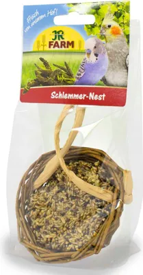 Zdjęcie produktu dla JR FARM Gniazdo żarłoka- pyszności do zabawy i chrupania dla wszystkich papug 75g
