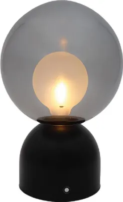 Obrázek produktu pro Luxus Europe - Stolní lampa Lina, černá - Bezdrátová LED stolní lampa pro interiéry – nabíjení přes USB-C