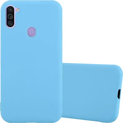 Produktbild von Cadorabo Hülle für Samsung Galaxy A11 / M11 Schutzhülle in Blau Handyhülle TPU Silikon Etui Case Cover