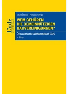 Produktbild von Wem gehören die gemeinnützigen Bauvereinigungen? | Österreichisches Wohnhandbuch 2026