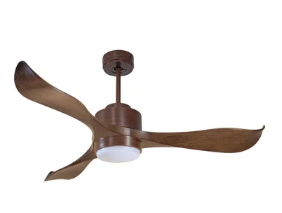 Produktbild von Deckenventilator DC braun für 35m2 mit Licht