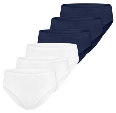 Produktbild von Schiesser 6er Pack Essentials Baumwolle Slip Optimale Passform, Angenehm auf der Haut, Weiche und schmale Abschlüsse
