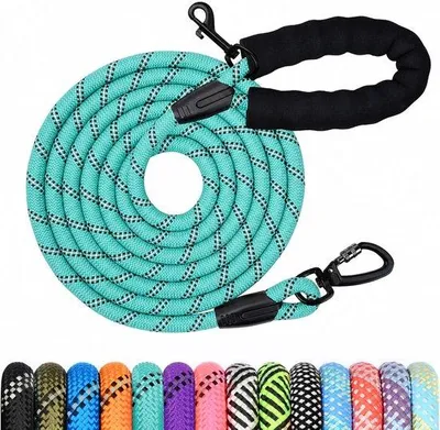 Produktbild von Hundeleine, 1,2 m / 1,5 m / 2 m / 3 m / 5 m / 10 m / 15 m / 20 m / 30 m, lange Leine mit gepolstertem Griff, für kleine und mittelgroße Hunde