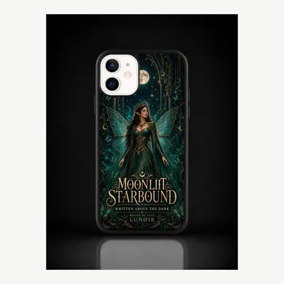 Image de Coque de protection pour iPhone 12 / 12 Pro, motif lune et étoiles – LUNØIR ©
