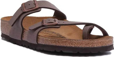 Produktbild von Birkenstock Mayari Frauen Riemchen Birko Flor Sandale Moca – undefined / Moca.