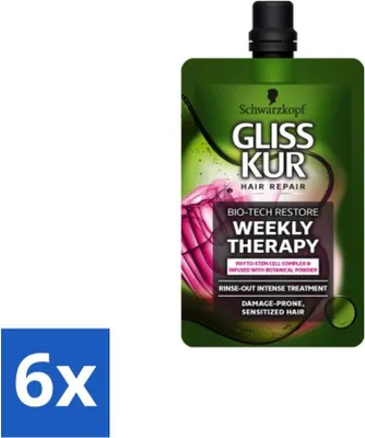 Produktbild von Schwarzkopf - Gliss Kur - Haarpflege - Geschädigtes und empfindliches Haar - 50 ml - Vorteilspack - 6 Stücke