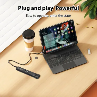 Obrázek produktu pro USB mikrofon Kovový kapacitní mikrofon Plug and Play Stolní nahrávací mikrofon pro počítačové hry Konference Video Karaoke Streamování Vysílání 4 volitelné režimy polarity Ovládání hlasitosti