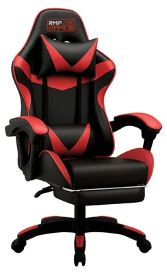 Productafbeelding van Gamingstoel - Gaming Chair - Bureaustoel - Gamenstoel - Zwarte Gamingstoel Met Rood
