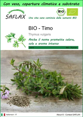 Immagine prodotto di SAFLAX Garden to go -- Timo - 800 semi - Thymus