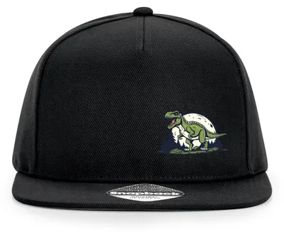 Produktbild von Huuraa Cappy Mütze Tyrannosaurus Rex Dinosaurier Black Polyester Snapback Kappe Geschenkidee