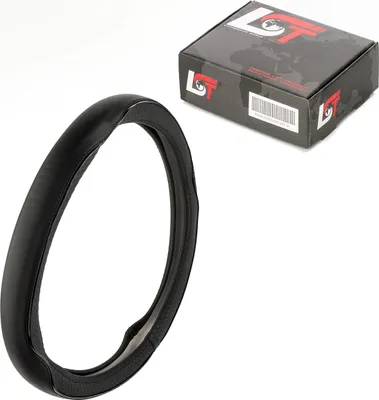 Produktbild von Lenkradbezug Ø 38x9 cm 15x3,5 Zoll Anthrazit/Schwarz für VW für SEAT für SKODA