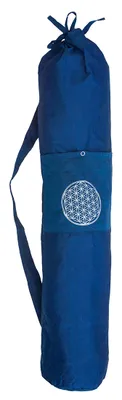 Produktbild von Yogatasche "Blume des Lebens" Baumwolle blau 20x80cm