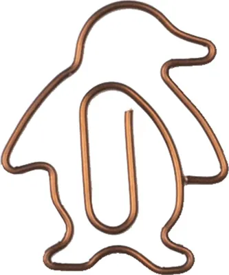 Produktbild von Räder Design Büroklammern mit Pinguin-Motiv, 15 Stück