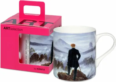 Image de Tasse Könitz Wanderer - Caspar David Friedrich, dans un coffret cadeau, porcelaine fine, colorée, 400 ml, 11 5 004 2716