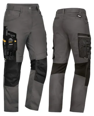 Produktbild von Uvex Echor Herren Premium Arbeitshose - verstärkt mit Cordura - Stretch-Bundhose - Extra Stauraum - Grau - Gr 52