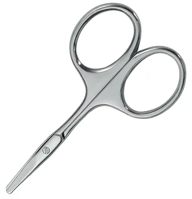 Obrázek produktu pro Dětské nůžky na nehty, nerezová ocel, kulatá čepel, stříbrné provedení, 9,1 cm