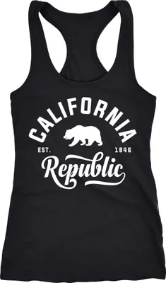 Produktbild von Damen Tank-Top California Republic Racerback Neverless® schwarz XXL